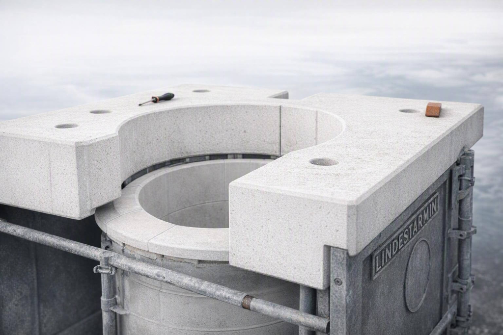 Fiberstone furnace top block